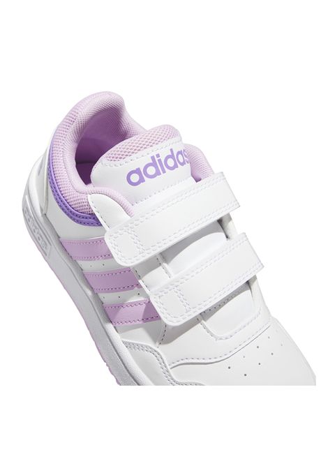Scarpe Adidas Hoops 3.0 Bianco Rosa Bambini ADIDAS CORE | Sneakers | IF5319-